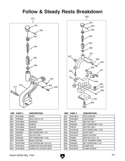 Part Diagram for G9036
