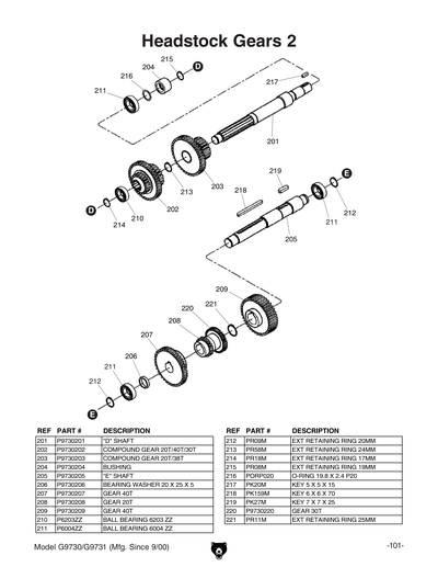 Part Diagram for G9731