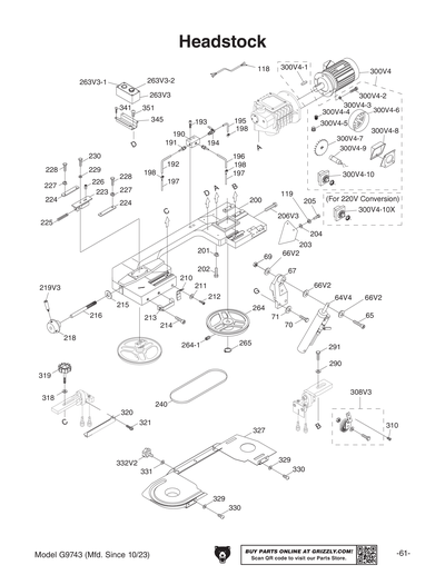 Parts for G9743 7