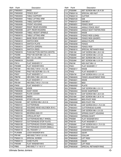 Part Diagram for G9859