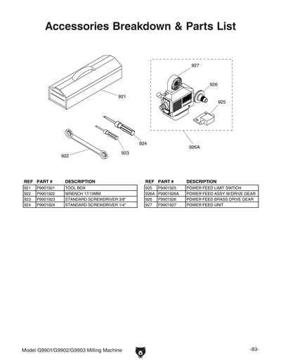 Part Diagram for G9902