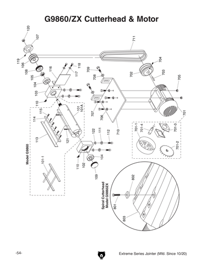 Part Diagram for G9953ZX