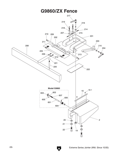 Parts for G9953ZX 16