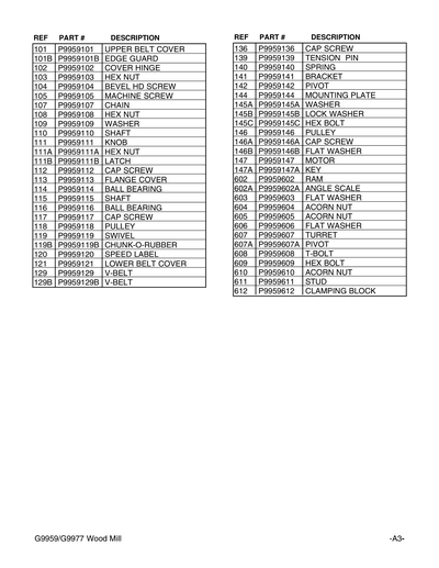 Part Diagram for G9959