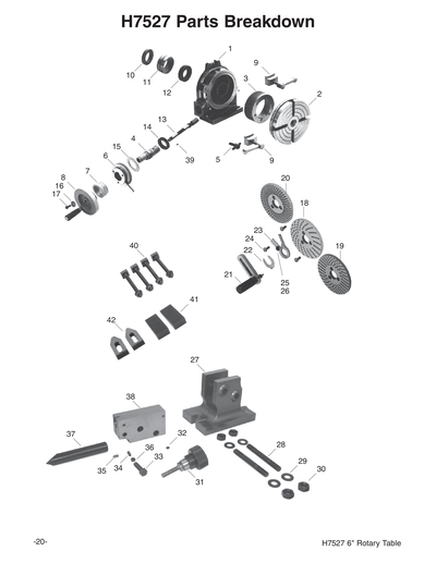 Part Diagram for H7527