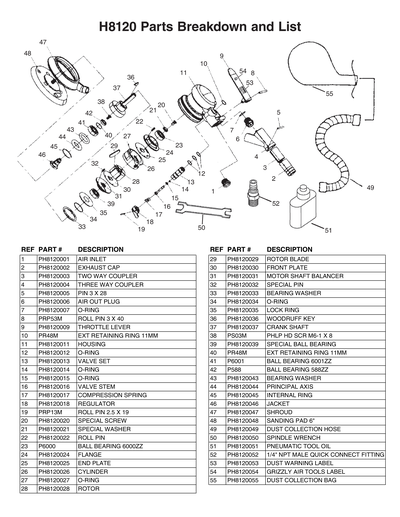 Part Diagram for H8120