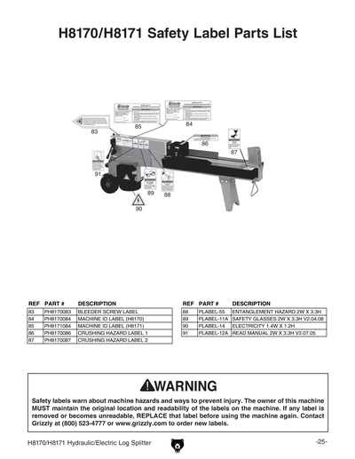 Part Diagram for H8171