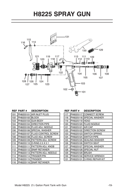 Part Diagram for H8225