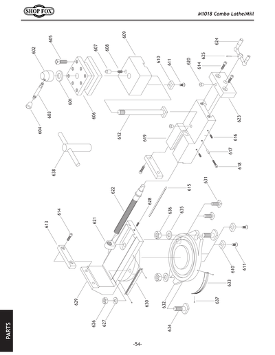 Parts for M1018 Small Combo Lathe / Mill - Grizzly Industrial, Inc.