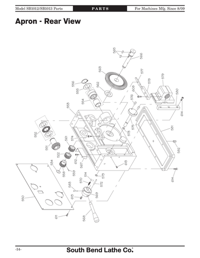 Part Diagram for SB1013F