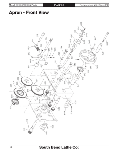 Part Diagram for SB1015