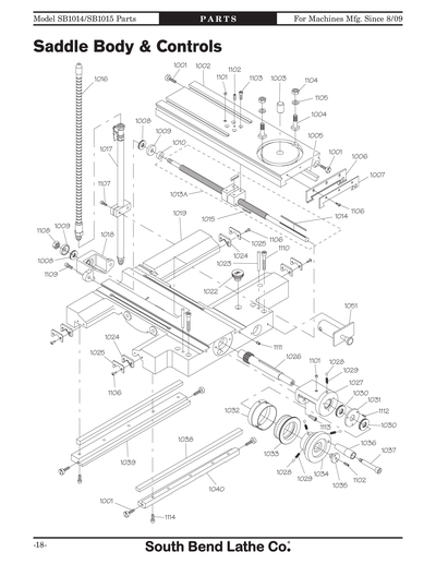 Part Diagram for SB1015