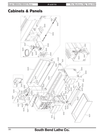 Part Diagram for SB1015F