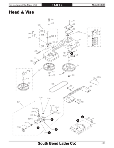 Part Diagram for SB1018