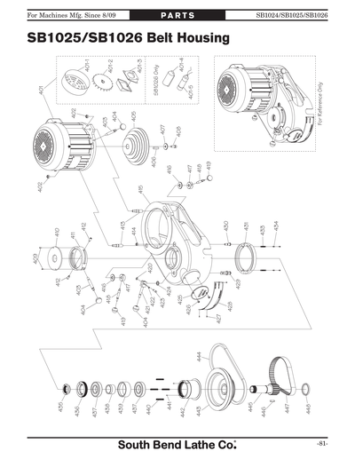 Part Diagram for SB1024F