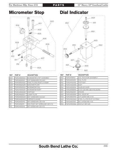 Part Diagram for SB1050