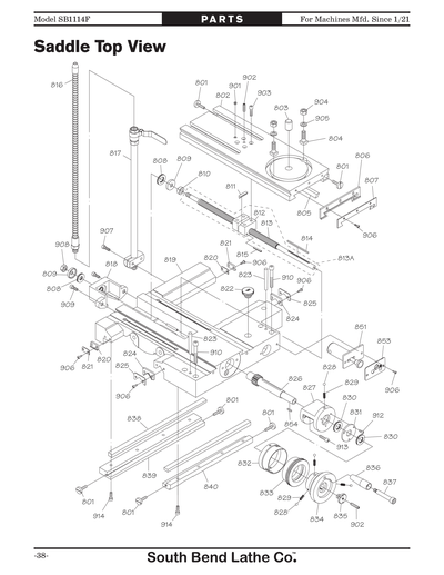 Part Diagram for SB1114F