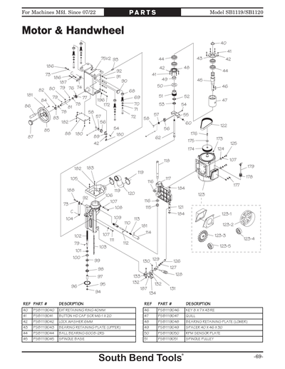Part Diagram for SB1119
