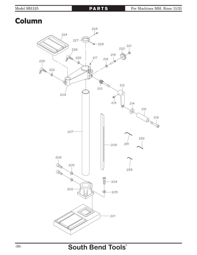 Part Diagram for SB1125