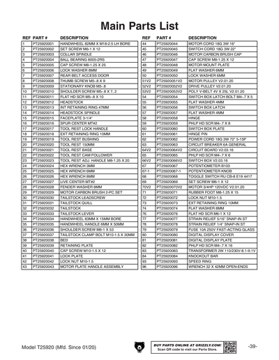 Part Diagram for T25920