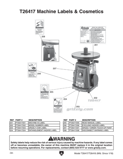 Part Diagram for T26417