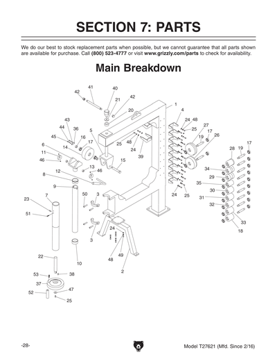 Part Diagram for T27621
