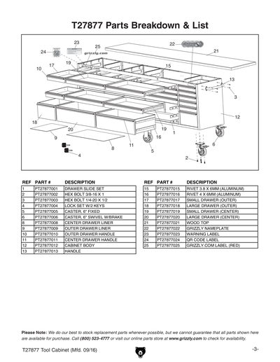 Part Diagram for T27877