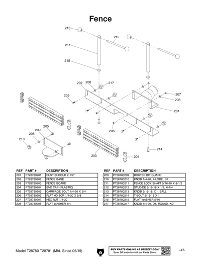 Part Diagram for T28780
