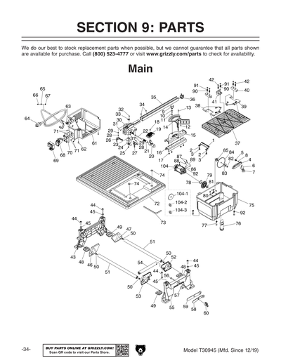 Part Diagram for T30945