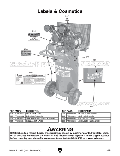 Part Diagram for T32339