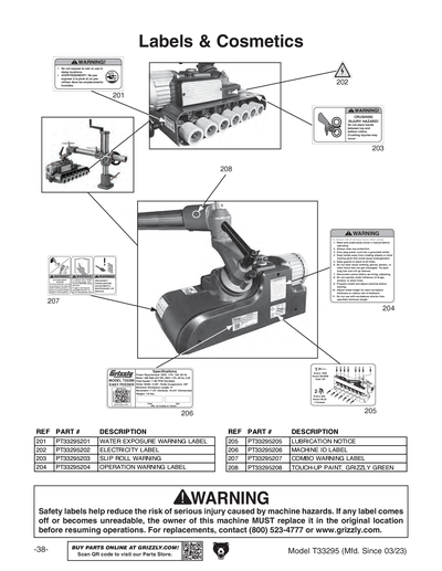 Part Diagram for T33295