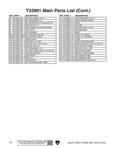 Part Diagram for T33902