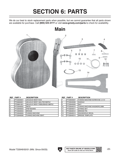 Part Diagram for T33950