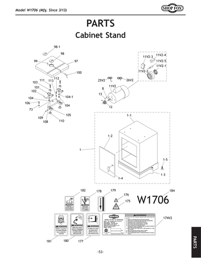 Part Diagram for W1706