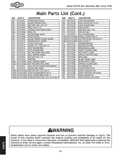 Part Diagram for W1715