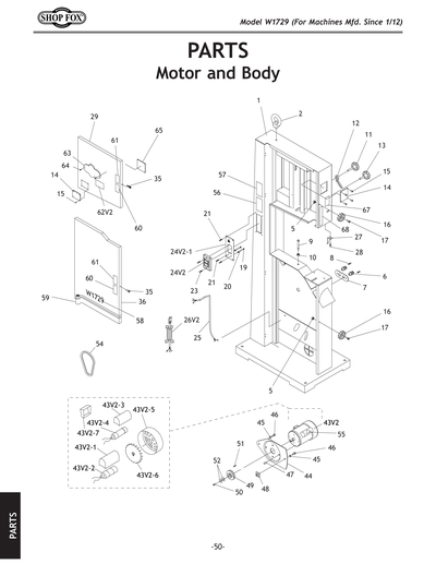 Part Diagram for W1729