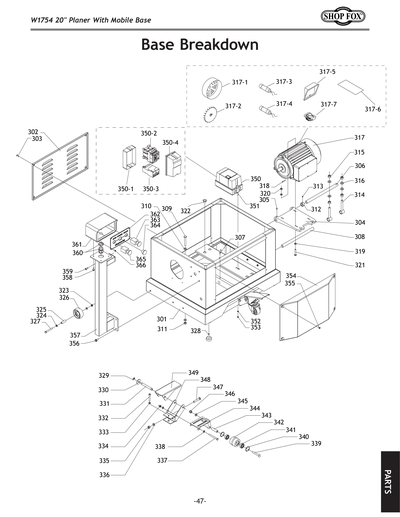 Parts for W1754 20