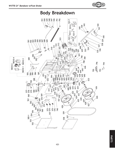 Part Diagram for W1770