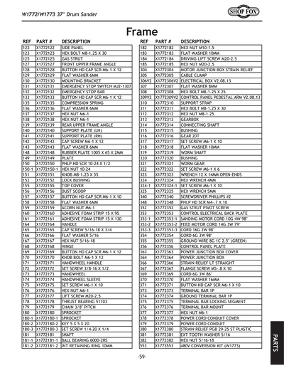 Part Diagram for W1772