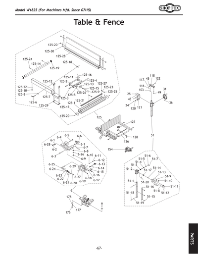Part Diagram for W1825