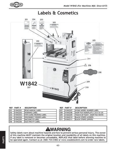 Part Diagram for W1842