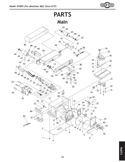 Part Diagram for W1855