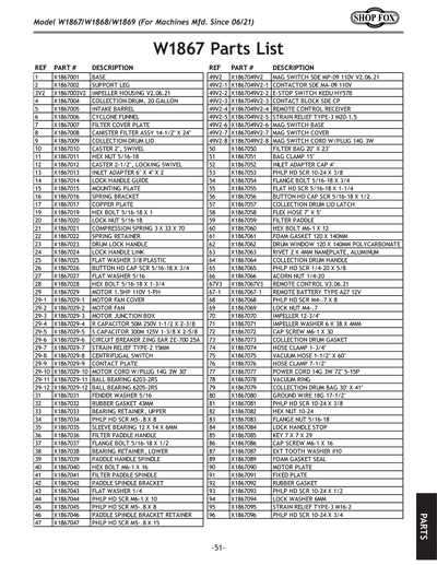 Part Diagram for W1867
