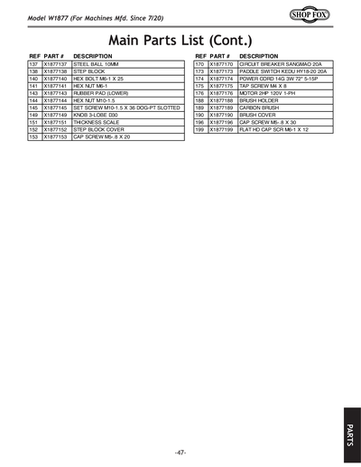 Part Diagram for W1877