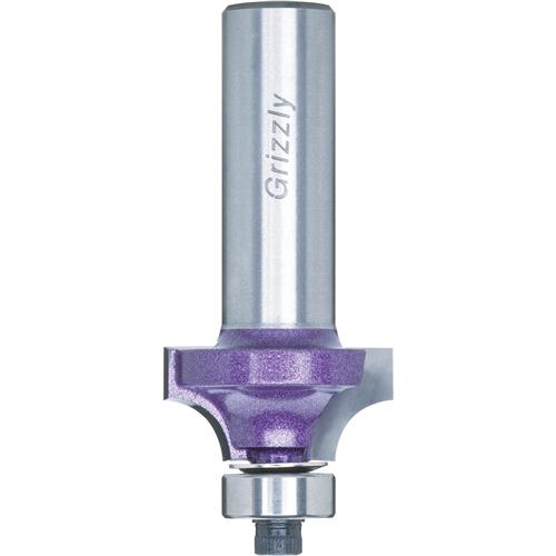 Image for Grizzly C1722Z - 1/4"r Anti-Kickback Roundover Bit, 1/2" Shank