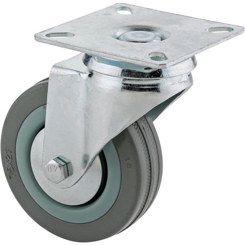 Image for Steelex D2594 - 3" Gray Rubber Swivel Caster