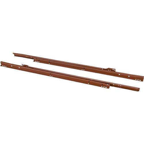 Image for Steelex D4310 - 24" European Style Self-Closing Drawer Slide, Brown pack of two
