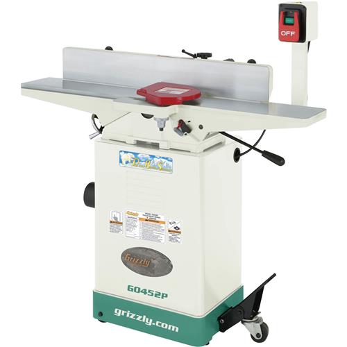 Image for Grizzly G0452P - 6" x 46" Jointer with Mobile Base, Polar Bear Series®