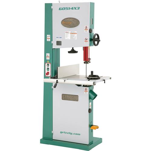 Image for Grizzly G0514X3 - 19" 3 HP 3-Phase Extreme Series Bandsaw