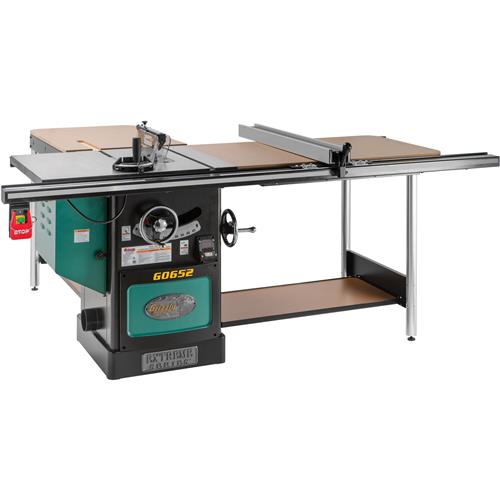 Image for Grizzly G0652 - 10" 5 HP 3-Phase Heavy-Duty Cabinet Table Saw